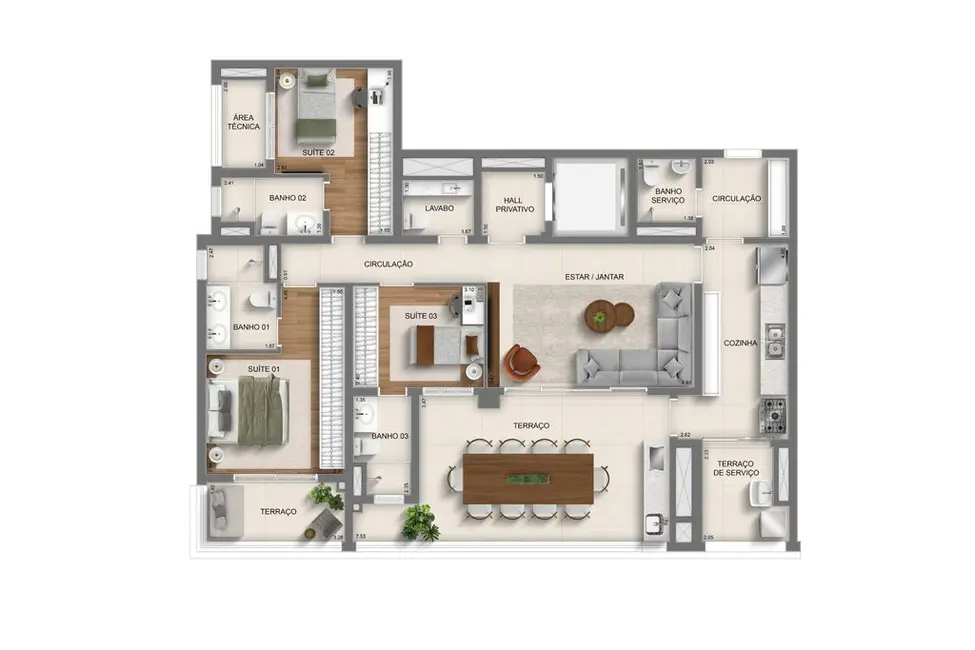 Apartamento com 3 quartos à venda, 137m2 em Mooca, São Paulo - SP - imagem 2 Foto 2 de Apartamento com 3 quartos à venda, 137m2 em Mooca, São Paulo - SP