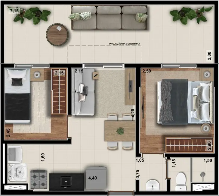 Foto 7 de Apartamento com 2 quartos à venda, 70m2 em Jardim Ampliação, São Paulo - SP