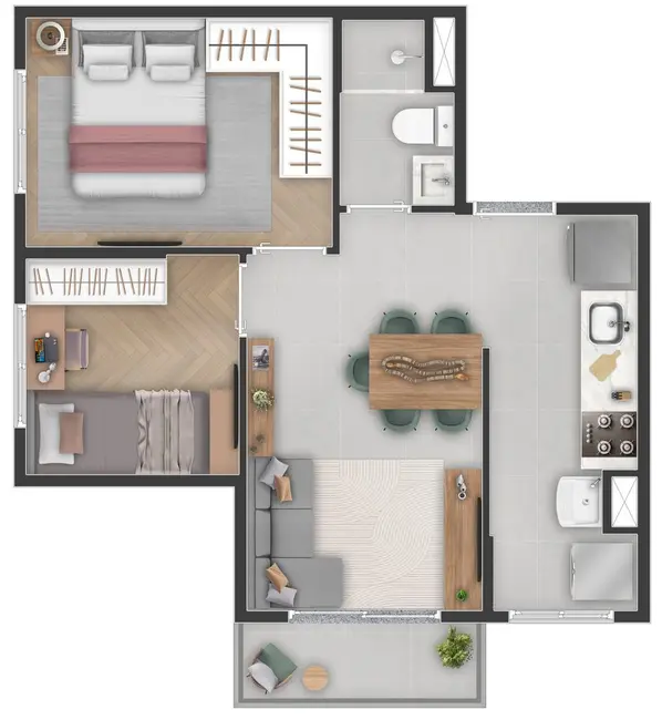 Foto 5 de Apartamento com 2 quartos à venda, 33m2 em Jardim Modelo, São Paulo - SP