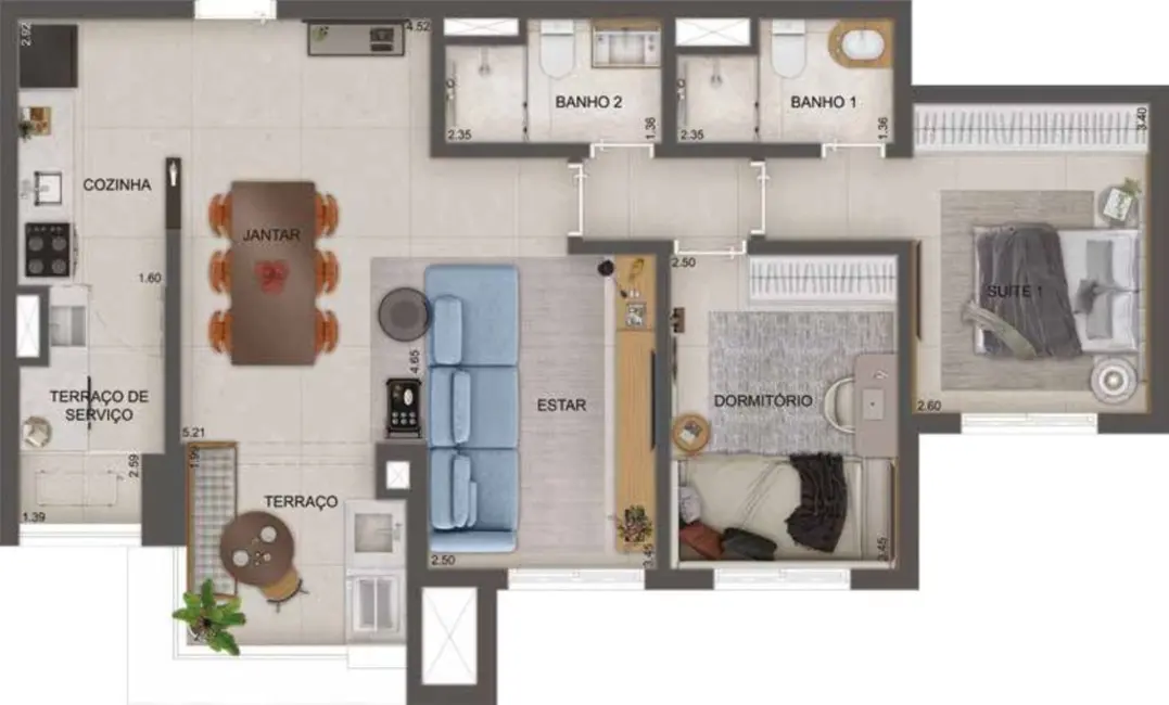 Foto 6 de Apartamento com 2 quartos à venda, 110m2 em Fundação, Sao Caetano Do Sul - SP