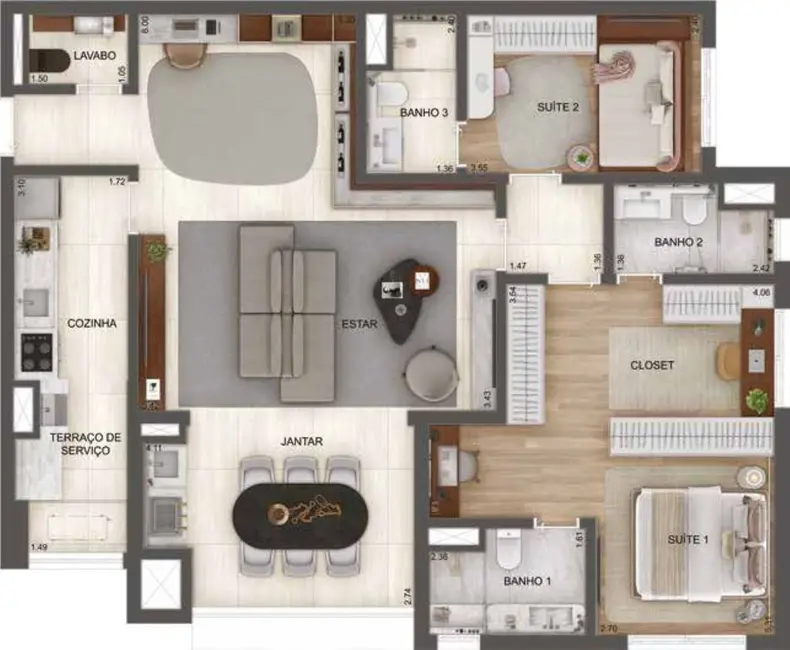 Foto 8 de Apartamento com 2 quartos à venda, 110m2 em Fundação, Sao Caetano Do Sul - SP