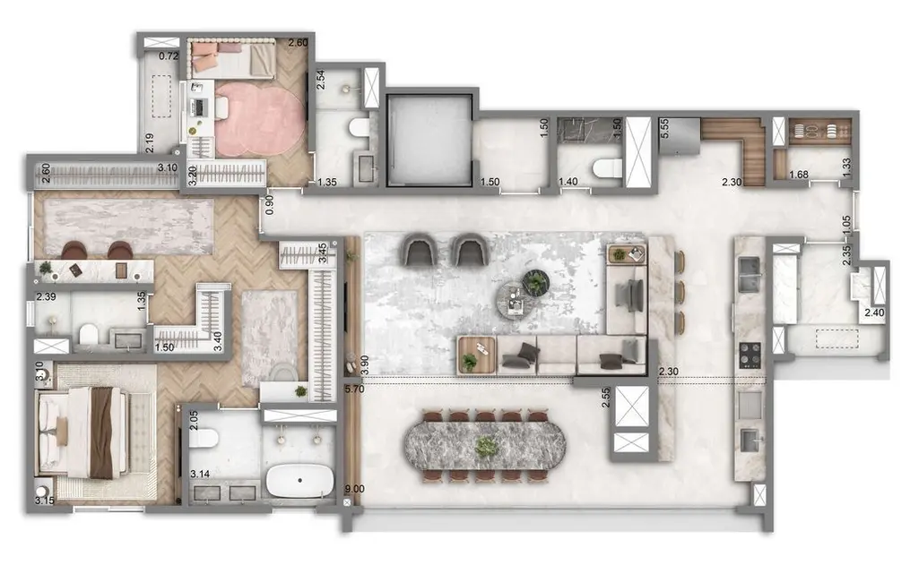 Foto 1 de Apartamento com 2 quartos à venda, 77m2 em Brooklin Novo, São Paulo - SP