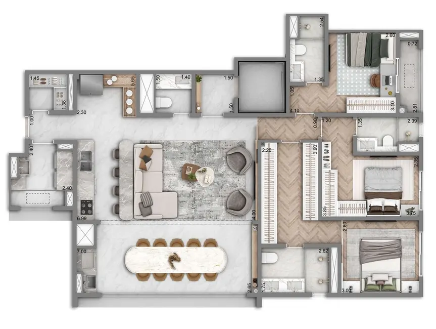 Foto 8 de Apartamento com 2 quartos à venda, 135m2 em Brooklin Novo, São Paulo - SP