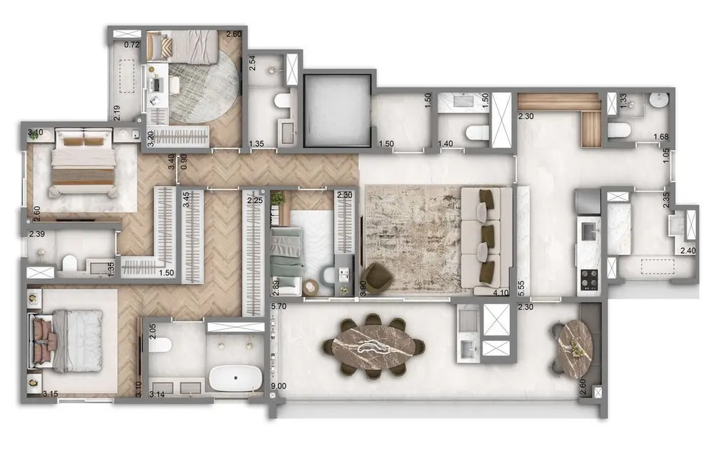 Foto 9 de Apartamento com 2 quartos à venda, 104m2 em Brooklin Novo, São Paulo - SP