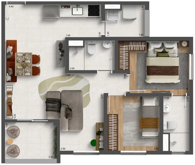 Foto 7 de Apartamento com 2 quartos à venda, 58m2 em São Paulo - SP