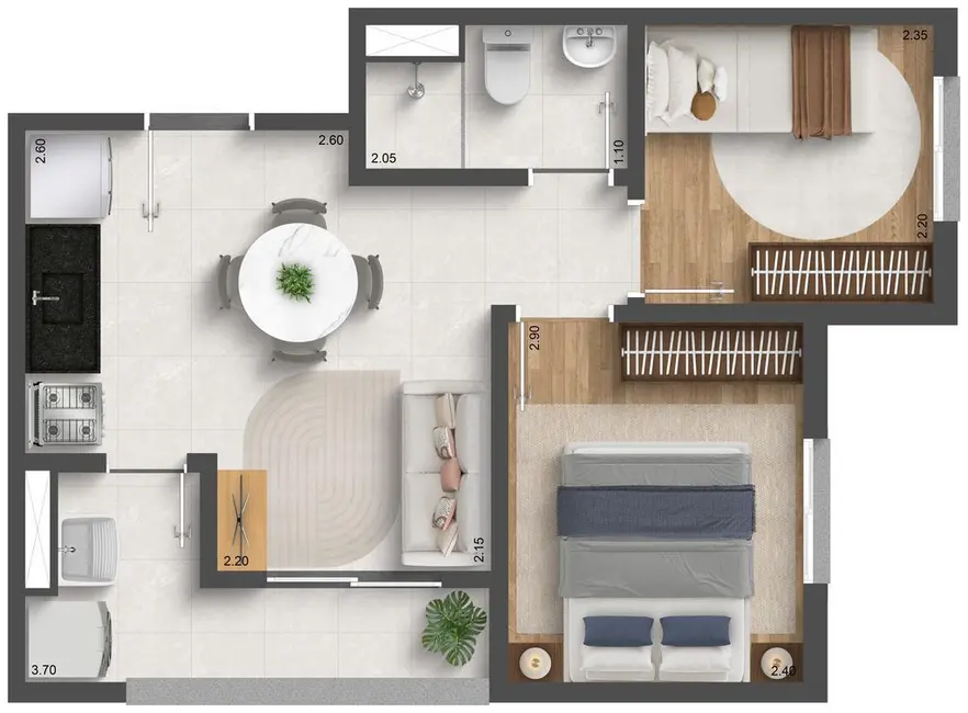 Foto 5 de Apartamento com 2 quartos à venda, 58m2 em São Paulo - SP