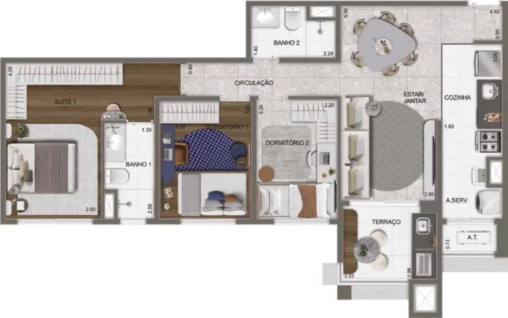 Foto 9 de Apartamento com 2 quartos à venda, 63m2 em Umuarama, Osasco - SP