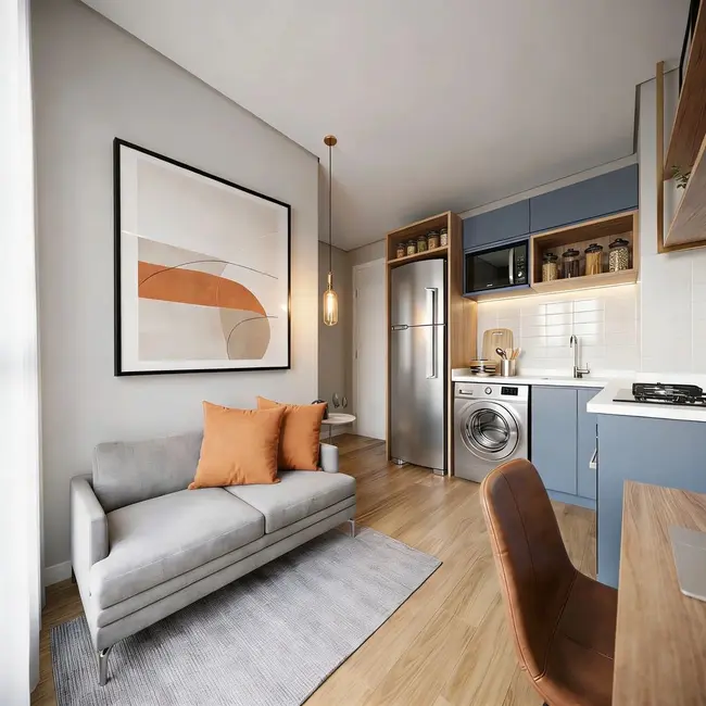 Foto 4 de Apartamento com 1 quarto à venda, 27m2 em Capão do Embira, São Paulo - SP