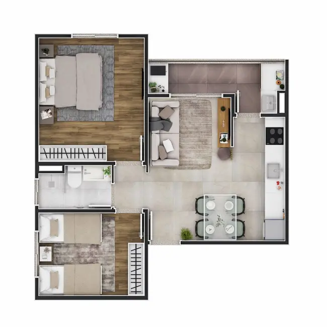 Foto 7 de Apartamento com 2 quartos à venda, 52m2 em Votupoca, Barueri - SP