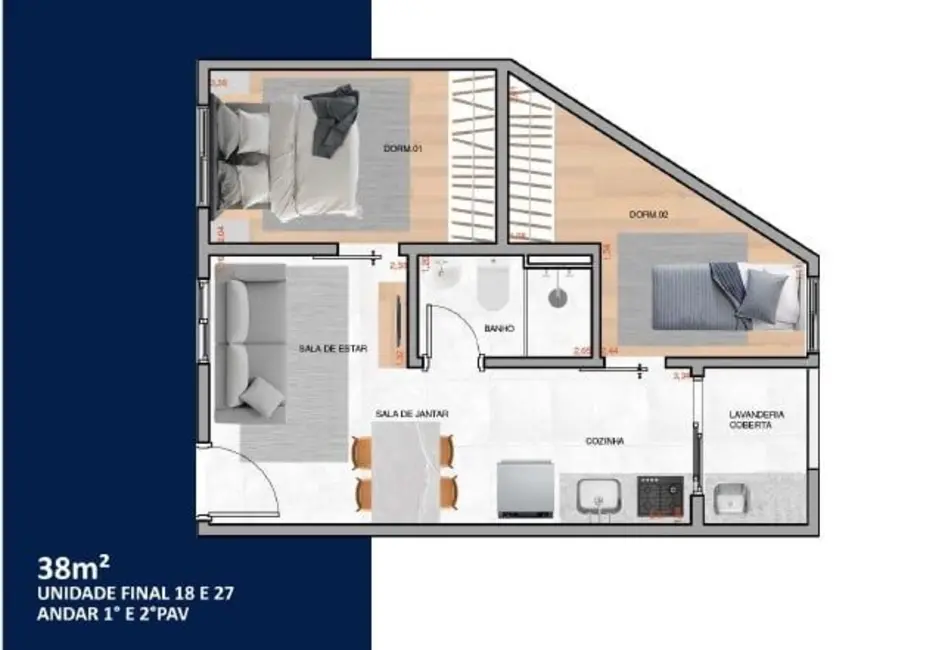 Apartamento com 2 quartos à venda, 30m2 em Vila Carrão, São Paulo - SP - imagem 7 Foto 7 de Apartamento com 2 quartos à venda, 30m2 em Vila Carrão, São Paulo - SP