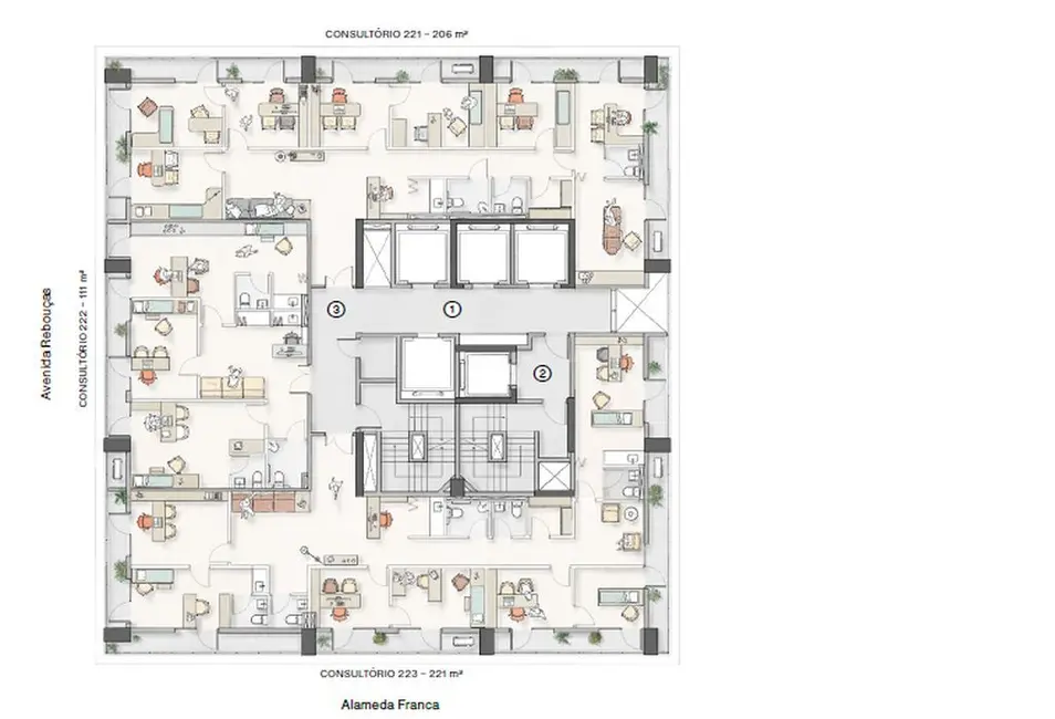 Foto 8 de Sala Comercial à venda, 205m2 em Jardim Paulista, São Paulo - SP