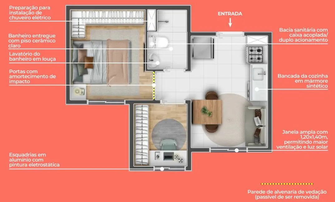 Foto 6 de Kitnet com 1 quarto à venda, 17m2 em Itaquera, São Paulo - SP