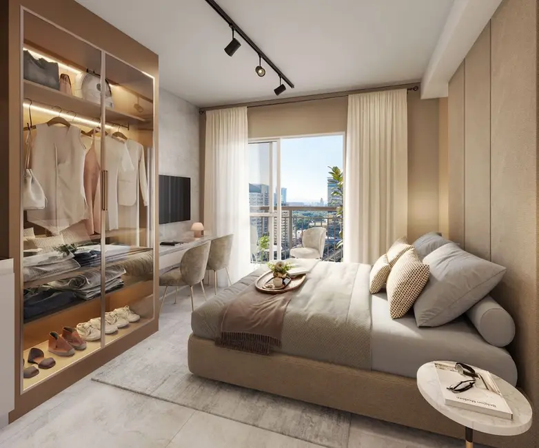 Foto 4 de Apartamento com 2 quartos à venda, 34m2 em Santo Amaro, São Paulo - SP