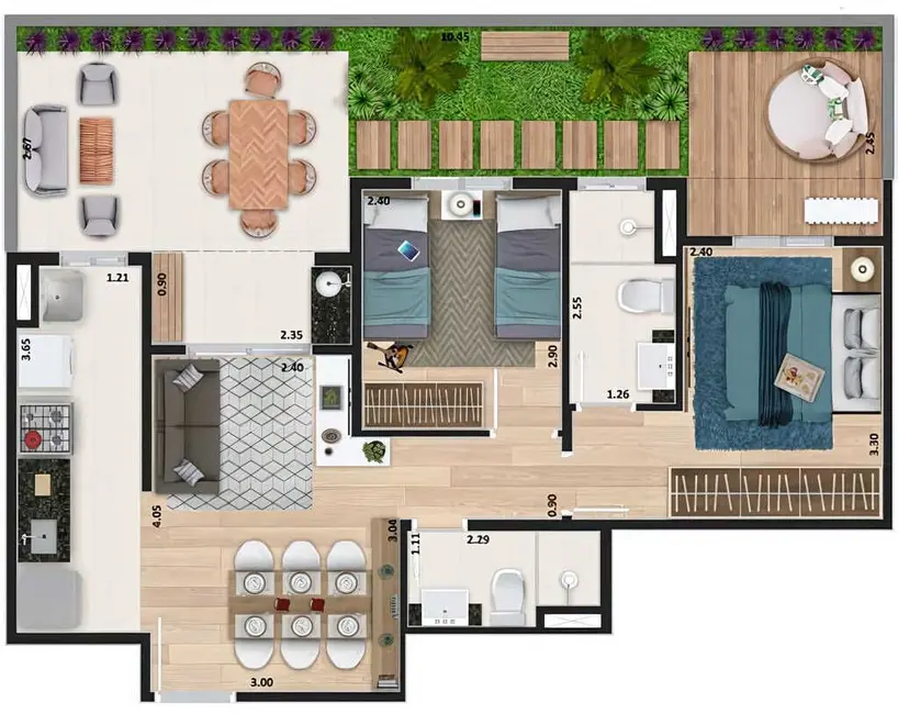 Foto 2 de Apartamento com 2 quartos à venda, 87m2 em Boa Vista, Sorocaba - SP