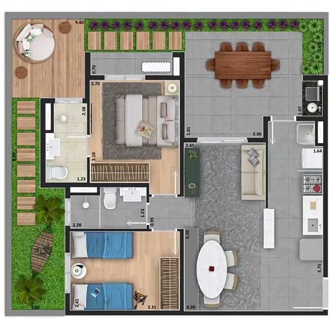 Foto 6 de Apartamento com 2 quartos à venda, 87m2 em Boa Vista, Sorocaba - SP