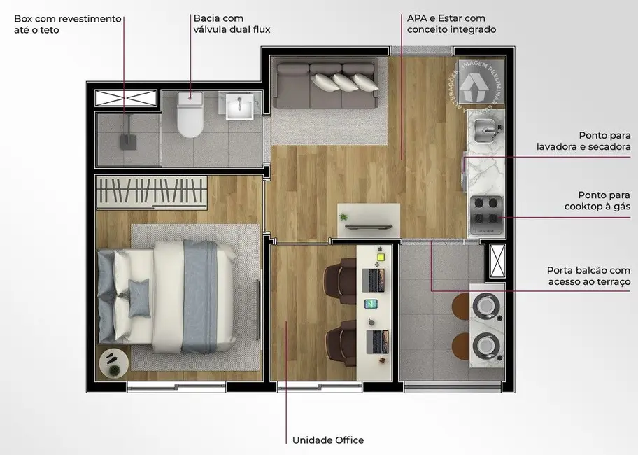 Cobertura com 1 quarto à venda, 98m2 em Vila Pereira Barreto, São Paulo - SP - imagem 2 Foto 2 de Cobertura com 1 quarto à venda, 98m2 em Vila Pereira Barreto, São Paulo - SP