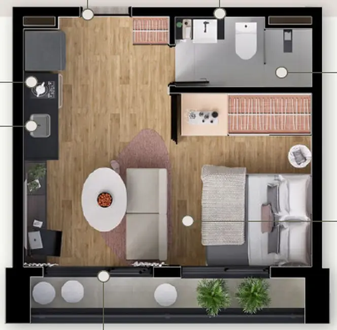 Kitnet com 1 quarto à venda, 31m2 em Vila Olímpia, São Paulo - SP - imagem 8 Foto 8 de Kitnet com 1 quarto à venda, 31m2 em Vila Olímpia, São Paulo - SP