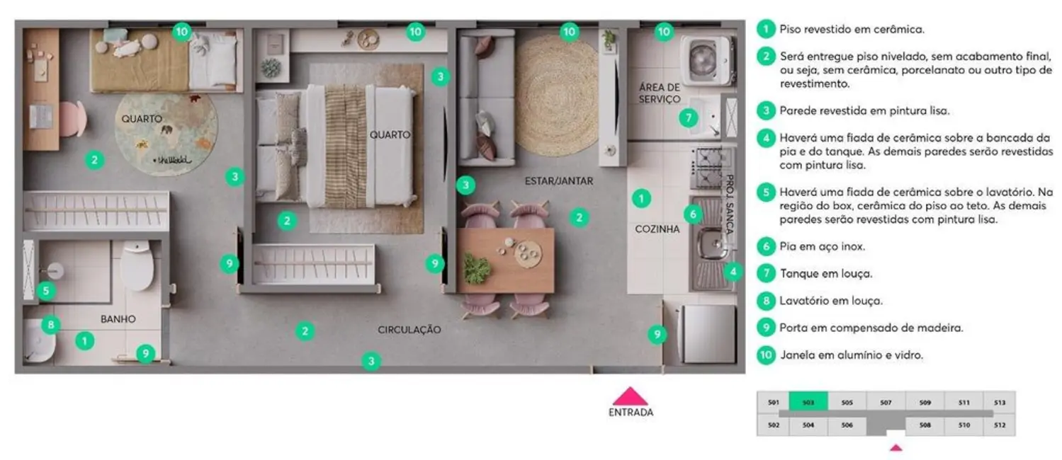 Foto 4 de Apartamento com 2 quartos à venda, 38m2 em Sao Jose Dos Campos - SP