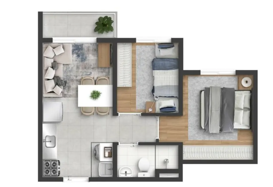 Foto 2 de Apartamento com 2 quartos à venda, 34m2 em São Paulo - SP