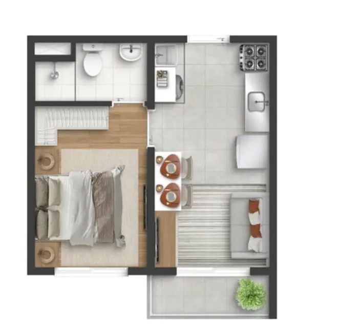Foto 5 de Apartamento com 2 quartos à venda, 34m2 em São Paulo - SP