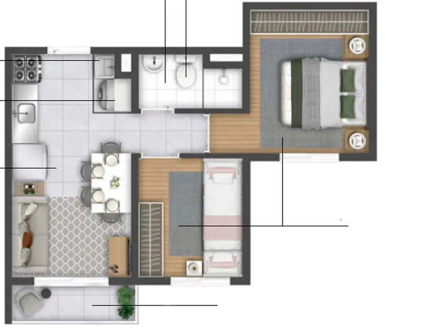 Foto 2 de Apartamento com 1 quarto à venda, 26m2 em Campos Elíseos, São Paulo - SP
