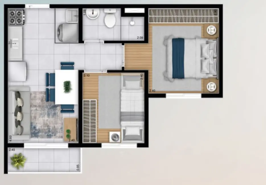 Foto 3 de Apartamento com 1 quarto à venda, 27m2 em Vila Andrade, São Paulo - SP