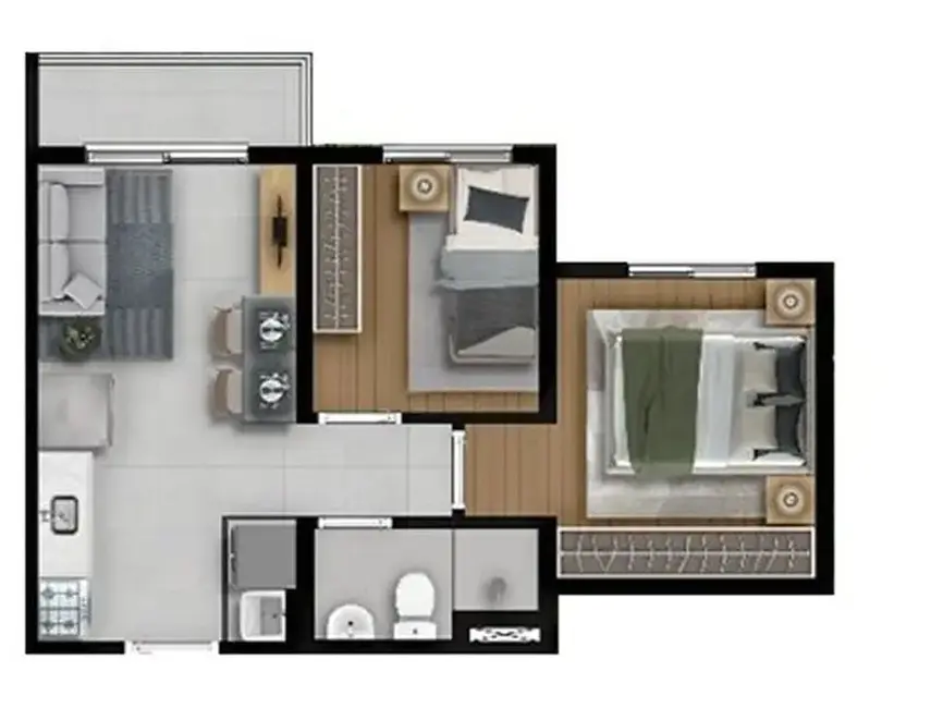 Apartamento com 1 quarto à venda, 27m2 em Campos Elíseos, São Paulo - SP - imagem 3 Foto 3 de Apartamento com 1 quarto à venda, 27m2 em Campos Elíseos, São Paulo - SP