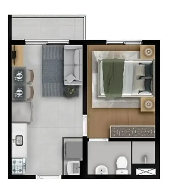 Apartamento com 1 quarto à venda, 27m2 em Campos Elíseos, São Paulo - SP - imagem 1 Foto 1 de Apartamento com 1 quarto à venda, 27m2 em Campos Elíseos, São Paulo - SP