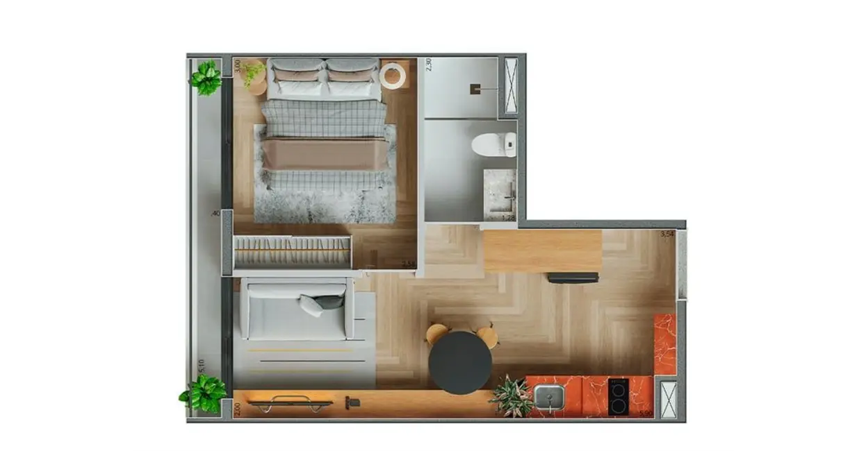 Foto 2 de Kitnet com 1 quarto à venda, 25m2 em São Paulo - SP