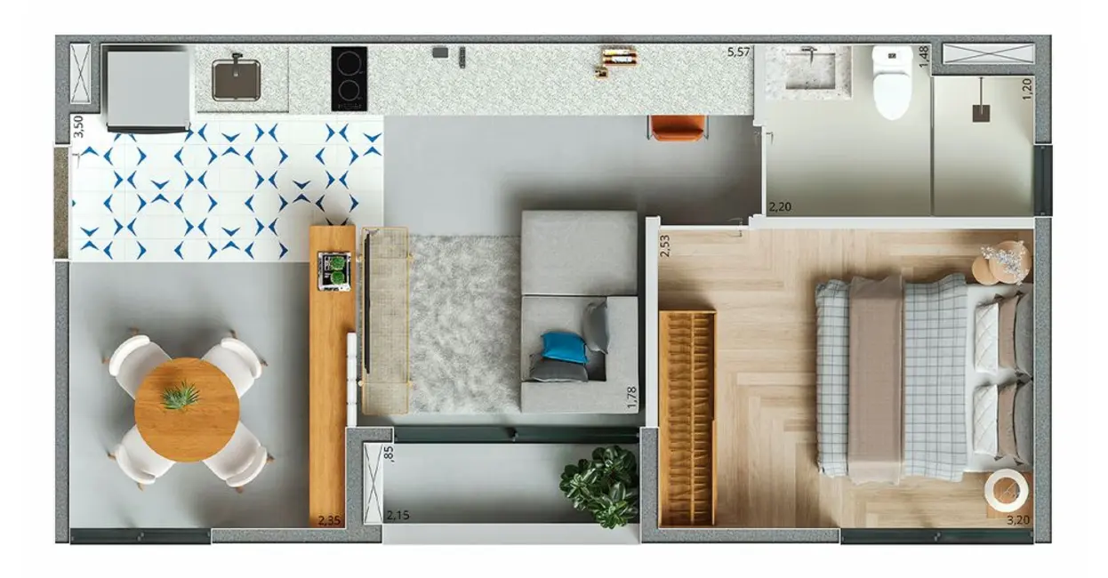 Foto 4 de Kitnet com 1 quarto à venda, 25m2 em São Paulo - SP