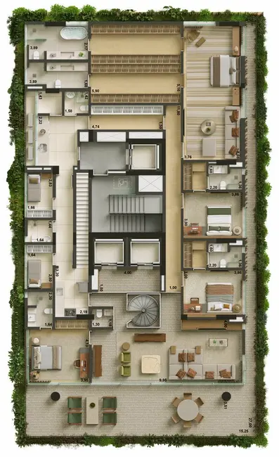Cobertura com 5 quartos à venda, 821m2 em Jardim Paulista, São Paulo - SP - imagem 3 Foto 3 de Cobertura com 5 quartos à venda, 821m2 em Jardim Paulista, São Paulo - SP