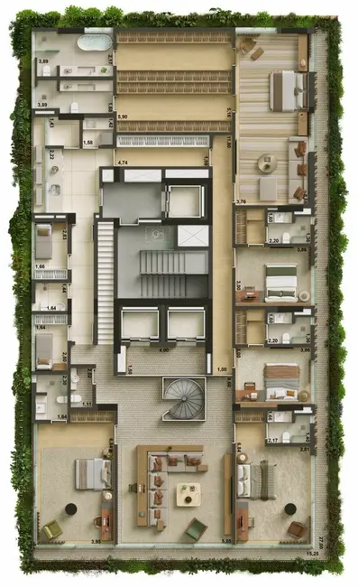 Apartamento com 5 quartos à venda, 518m2 em Jardim Paulista, São Paulo - SP - imagem 8 Foto 8 de Apartamento com 5 quartos à venda, 518m2 em Jardim Paulista, São Paulo - SP
