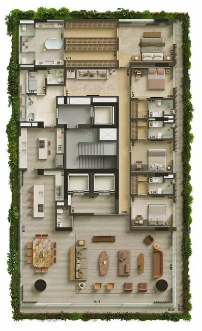 Apartamento com 5 quartos à venda, 518m2 em Jardim Paulista, São Paulo - SP - imagem 6 Foto 6 de Apartamento com 5 quartos à venda, 518m2 em Jardim Paulista, São Paulo - SP