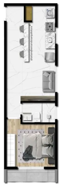 Kitnet com 1 quarto à venda, 27m2 em Vila Mariana, São Paulo - SP - imagem 6 Foto 6 de Kitnet com 1 quarto à venda, 27m2 em Vila Mariana, São Paulo - SP