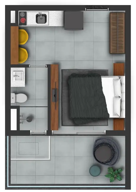 Kitnet com 1 quarto à venda, 34m2 em Vila Mariana, São Paulo - SP - imagem 1 Foto 1 de Kitnet com 1 quarto à venda, 34m2 em Vila Mariana, São Paulo - SP