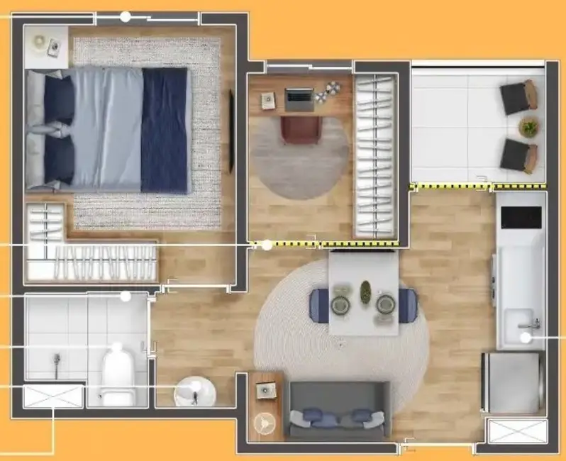Foto 5 de Apartamento com 1 quarto à venda, 27m2 em José Bonifácio, São Paulo - SP