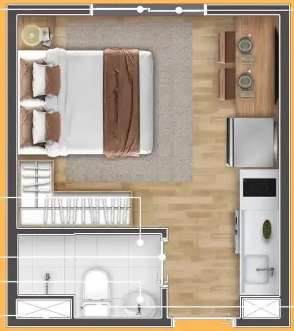 Kitnet com 1 quarto à venda, 16m2 em José Bonifácio, São Paulo - SP - imagem 7 Foto 7 de Kitnet com 1 quarto à venda, 16m2 em José Bonifácio, São Paulo - SP