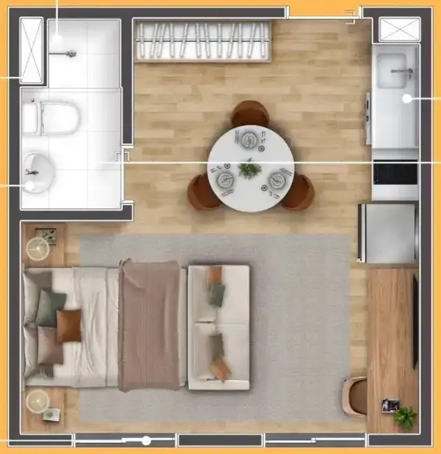 Kitnet com 1 quarto à venda, 16m2 em José Bonifácio, São Paulo - SP - imagem 3 Foto 3 de Kitnet com 1 quarto à venda, 16m2 em José Bonifácio, São Paulo - SP