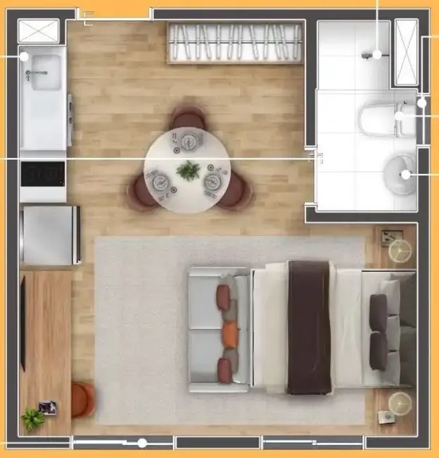 Foto 6 de Apartamento com 2 quartos à venda, 32m2 em José Bonifácio, São Paulo - SP