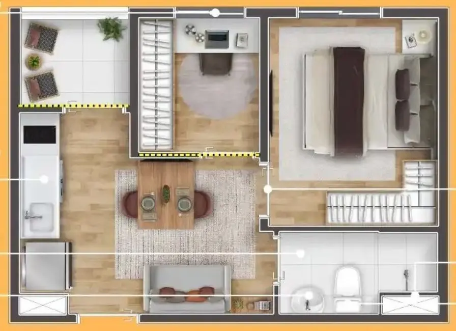 Foto 7 de Apartamento com 2 quartos à venda, 32m2 em José Bonifácio, São Paulo - SP