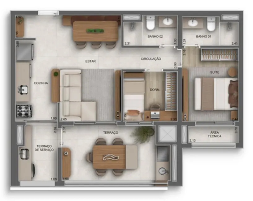 Foto 5 de Apartamento com 2 quartos à venda, 45m2 em Cursino, São Paulo - SP