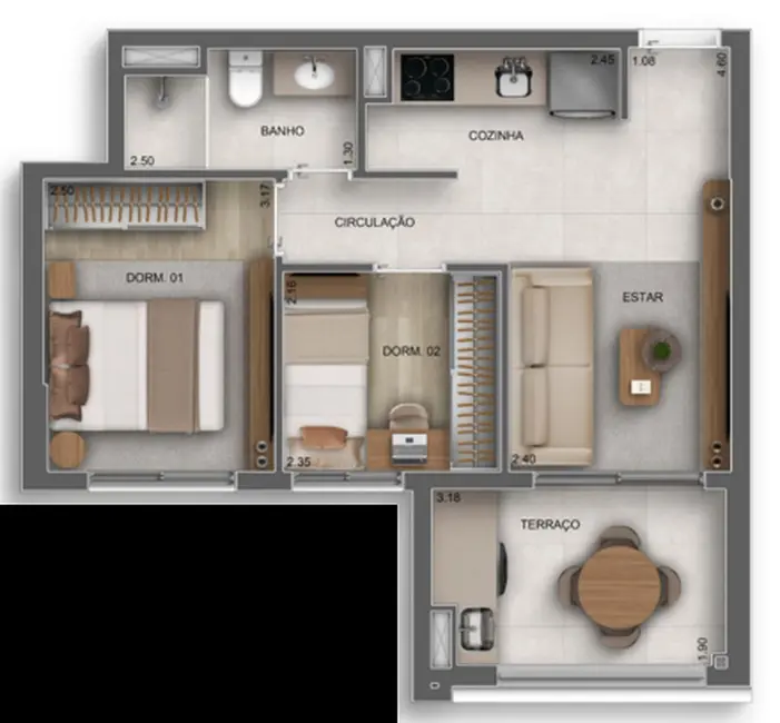 Foto 6 de Apartamento com 2 quartos à venda, 45m2 em Cursino, São Paulo - SP