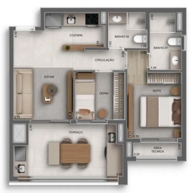 Foto 1 de Apartamento com 2 quartos à venda, 45m2 em Cursino, São Paulo - SP