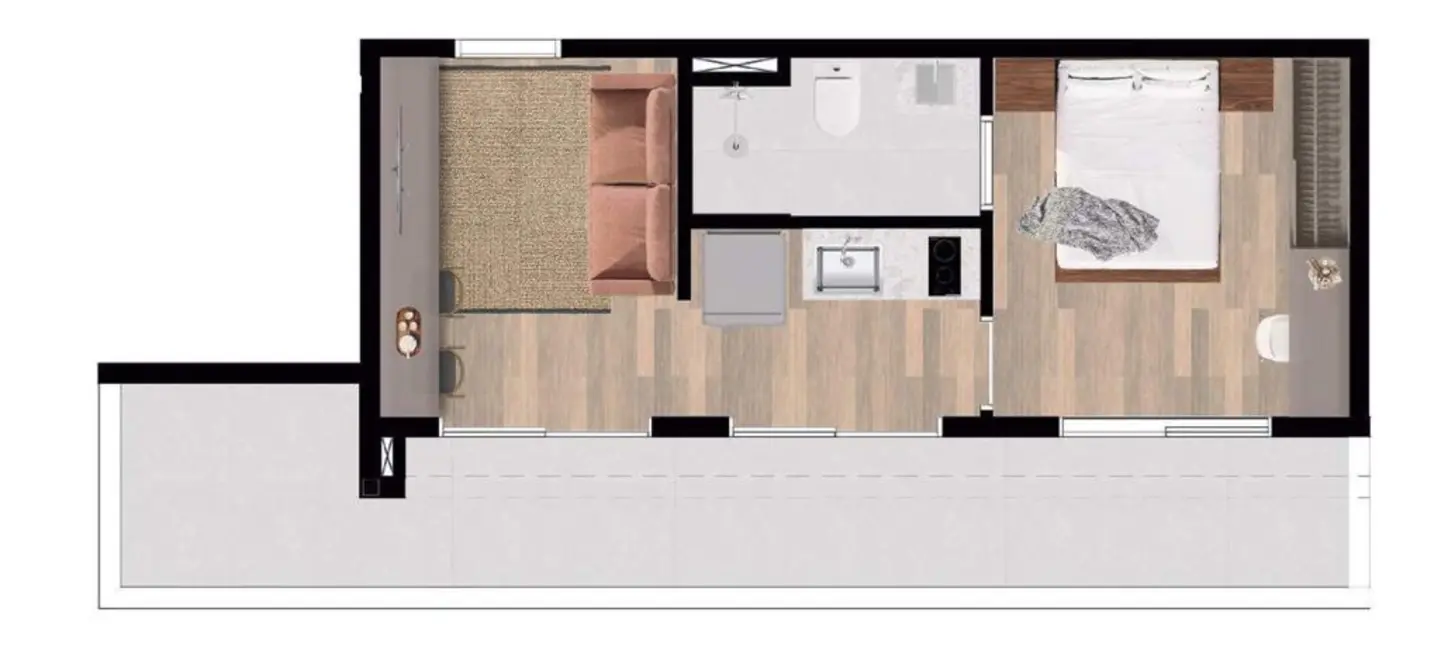 Foto 4 de Apartamento com 1 quarto à venda, 34m2 em Vila Buarque, São Paulo - SP