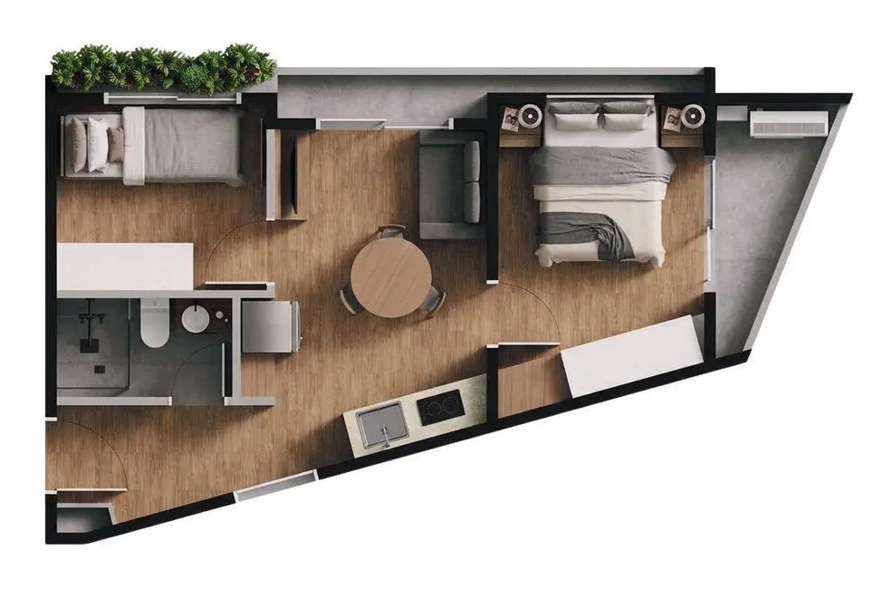 Apartamento com 2 quartos à venda, 51m2 em Bela Vista, São Paulo - SP - imagem 2 Foto 2 de Apartamento com 2 quartos à venda, 51m2 em Bela Vista, São Paulo - SP