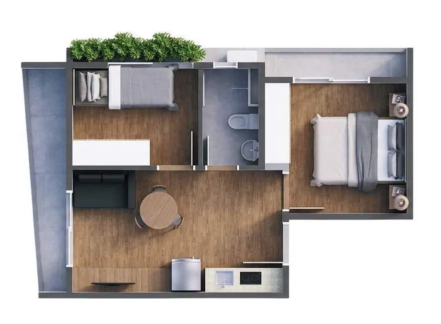Apartamento com 2 quartos à venda, 51m2 em Bela Vista, São Paulo - SP - imagem 4 Foto 4 de Apartamento com 2 quartos à venda, 51m2 em Bela Vista, São Paulo - SP