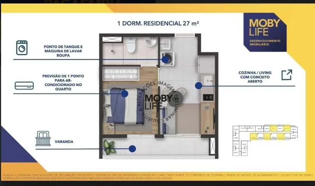 Apartamento com 2 quartos à venda, 29m2 em Barra Funda, São Paulo - SP - imagem 8 Foto 8 de Apartamento com 2 quartos à venda, 29m2 em Barra Funda, São Paulo - SP