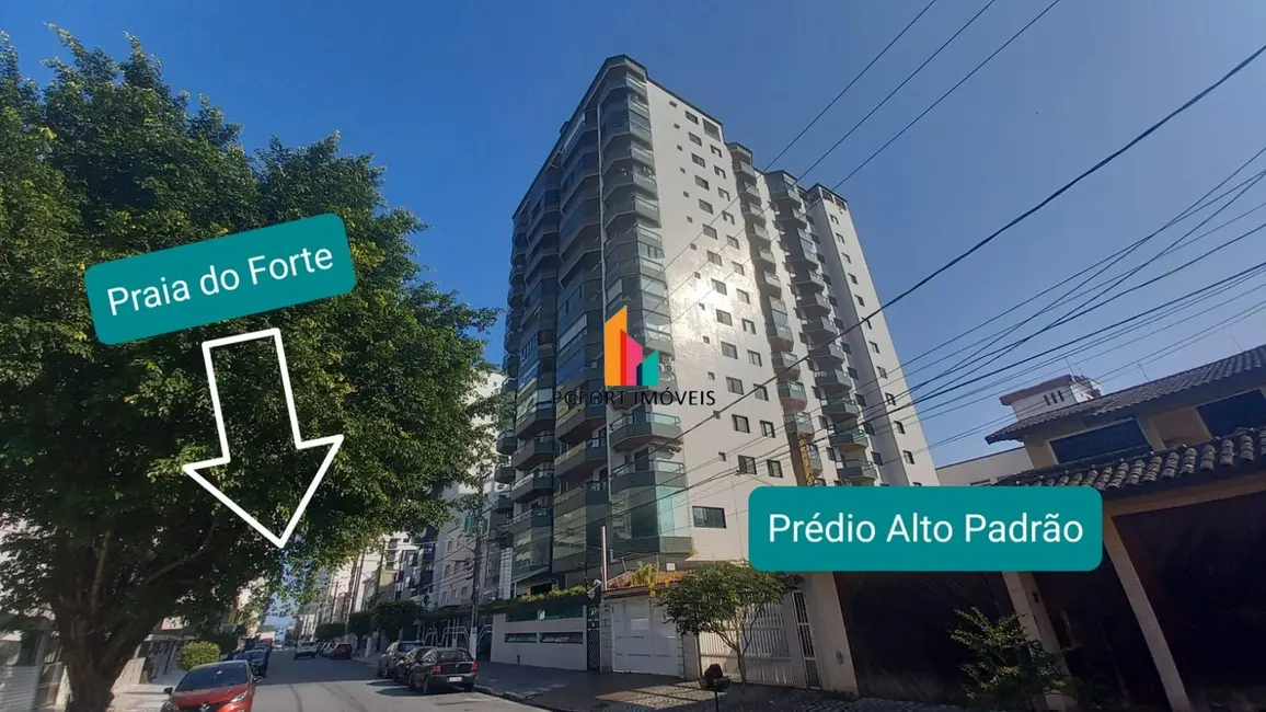 Foto 1 de Apartamento com 3 quartos à venda, 100m2 em Canto do Forte, Praia Grande - SP