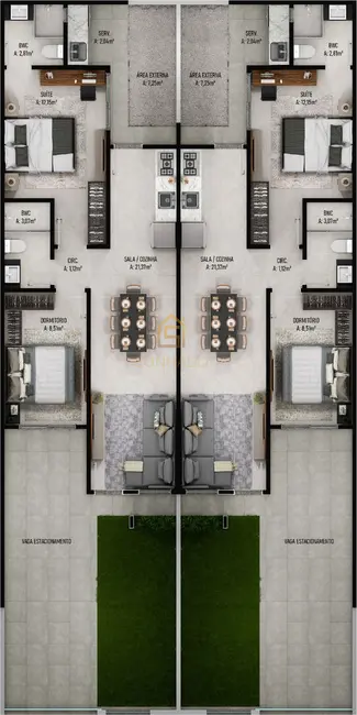 Foto 7 de Casa com 2 quartos à venda, 59m2 em Itajai - SC