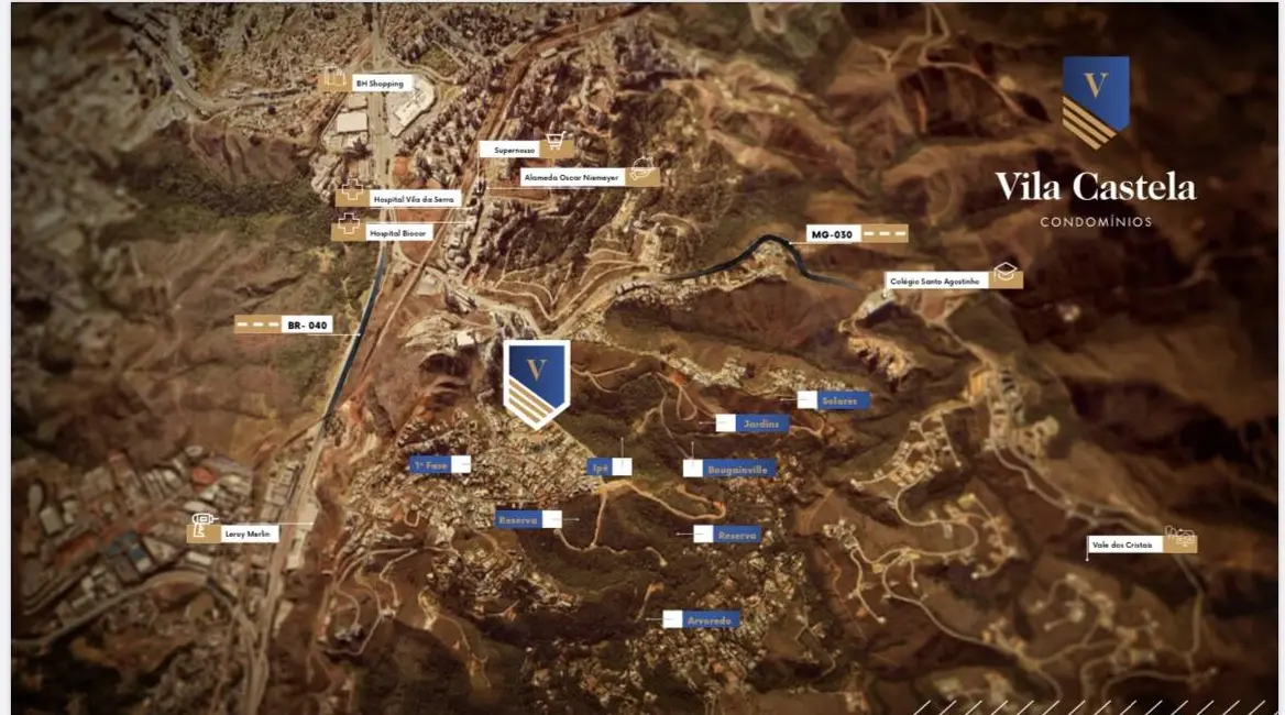 Foto 9 de Lote de Condomínio à venda, 1000m2 em Vila Castela, Nova Lima - MG